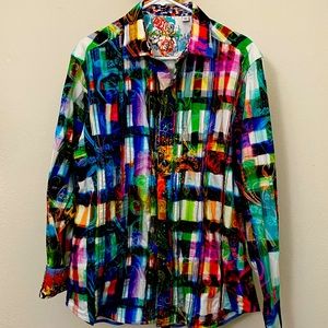 Robert Graham original, multicolor attention grabber, XL